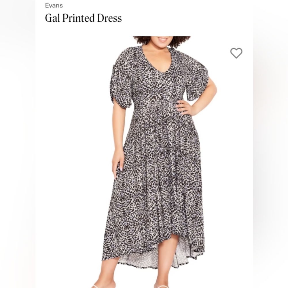 Evans ruffled dress
